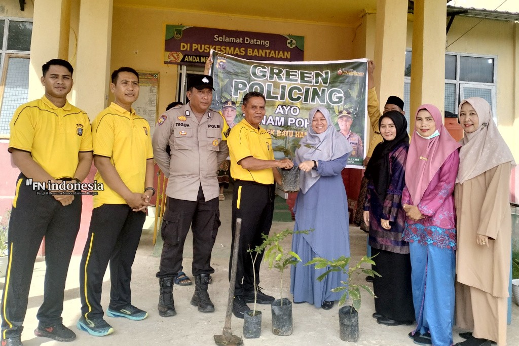 Bhabinkamtibmas Polsek Batu Hampar Gelar Sosialisasi Green Policing dan Penanaman Pohon