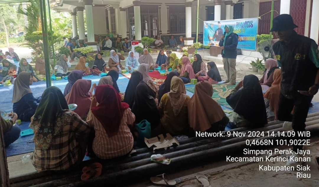 Kapolsek Kerinci Kanan Pimpin Pengamanan Kampanye Paslon Pilkada Siak 2024