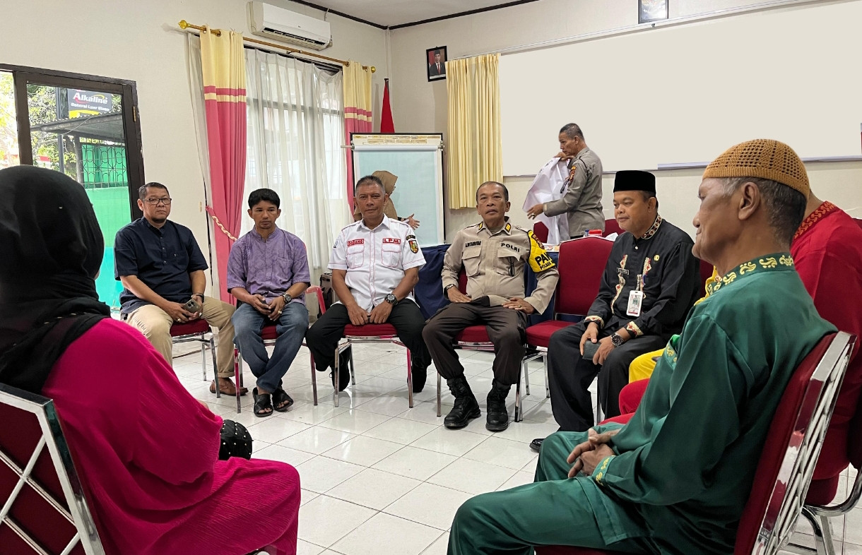 Sosialisasi Pemilu Damai, Polsek Senapelan Gandeng Forum RTRW hingga Lurah