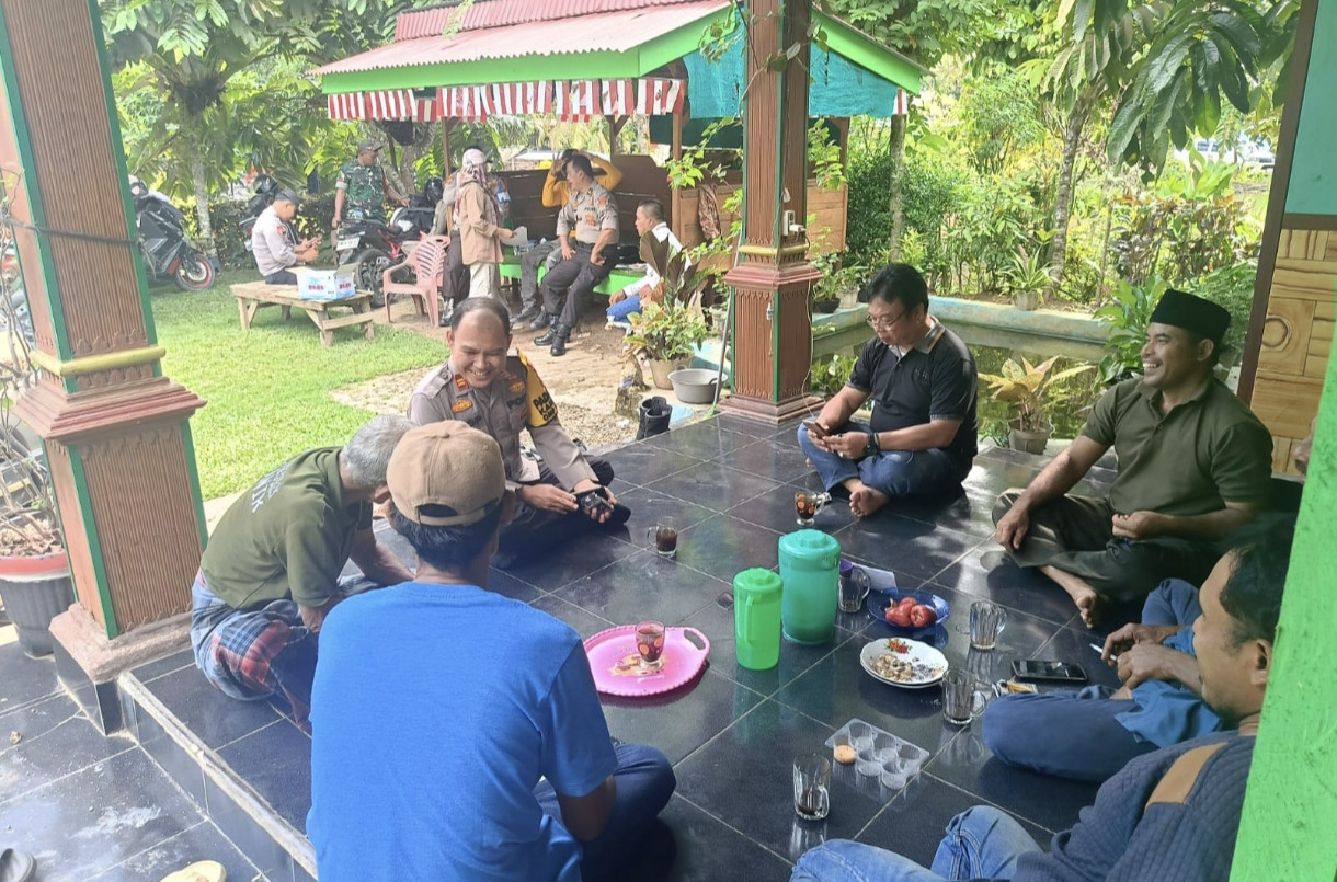 Cooling System Pilkada di Desa Bono Tapung, Kapolsek Tandun Minta Hindari Black Campaign dan Money Politik