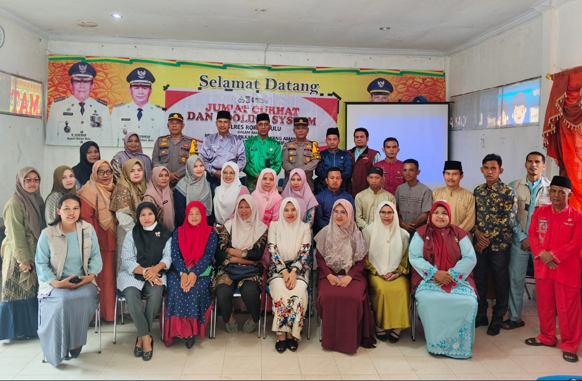 Sat Binmas Polres Rohul dan Perangkat Kecamatan Berkolaborasi Wujudkan Cooling System Pilkada Damai