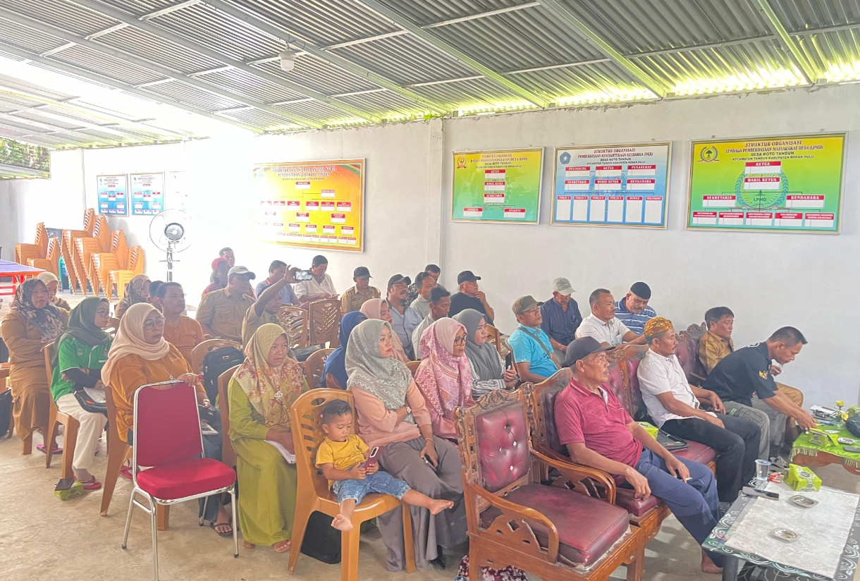 Dihadiri Jaksa dan Hakim, Satres Narkoba Polres Rohil Gelar Penyuluhan Hukum di Kantor Desa Koto Tandun