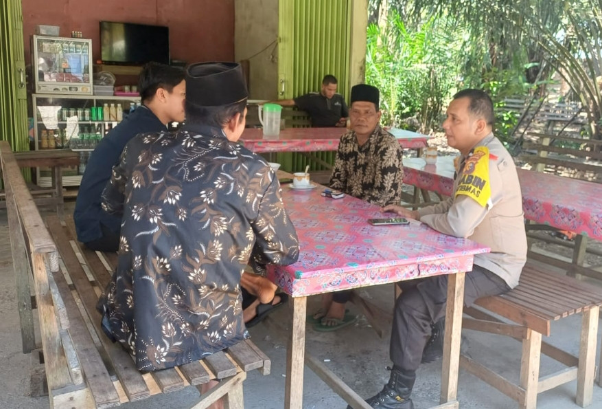 Bhabinkamtibmas Polsek Rambah Sambangi Warga Desa Bangun Purba dan Sosialisasikan Cooling System
