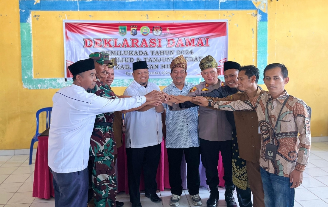 Ciptakan Cooling System, Polsek Pujud Deklarasi Pilkada Damai