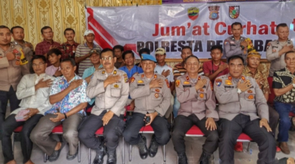 Jumat Curhat, Polsek Pekanbaru Kota Tampung Aspirasi Masyarakat, Mulai Pedagang hingga Tukang Parkir