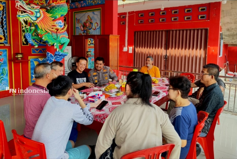 Cooling System, Polsek Payung Sekaki Silaturahmi Dengan Vihara Long Kiong Pekanbaru