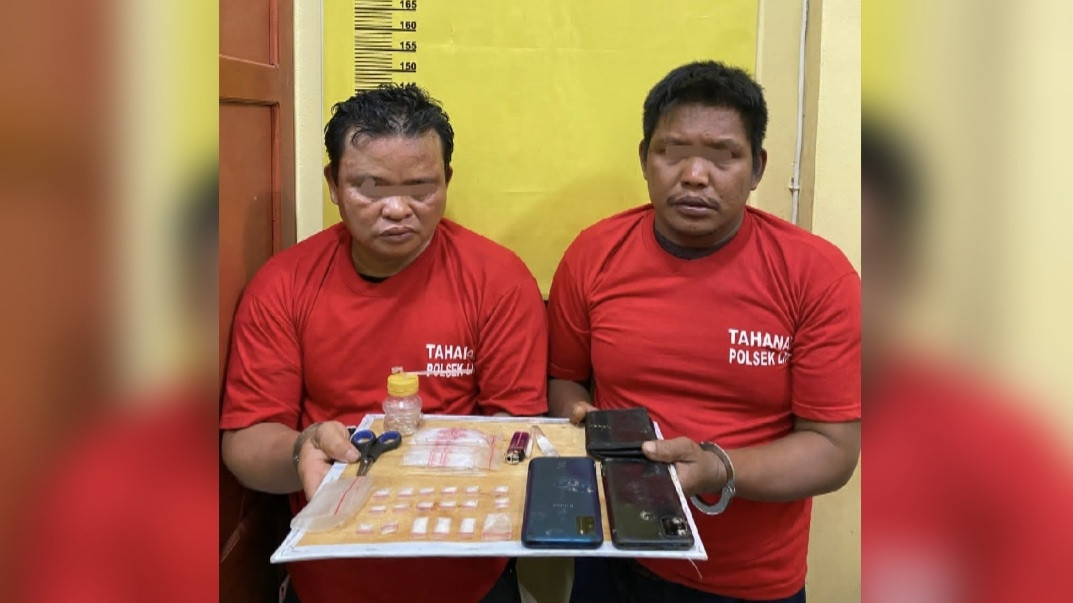2 Pengedar Sabu Diringkus Polsek Lirik, Puluhan Bungkus Serbuk Putih Disita