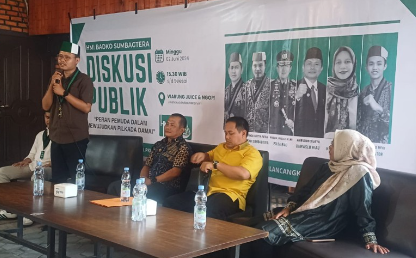 HMI Sumbagtera Gandeng Bawaslu dan Polda Riau, Diskusi Wujudkan Pilkada Damai 2024