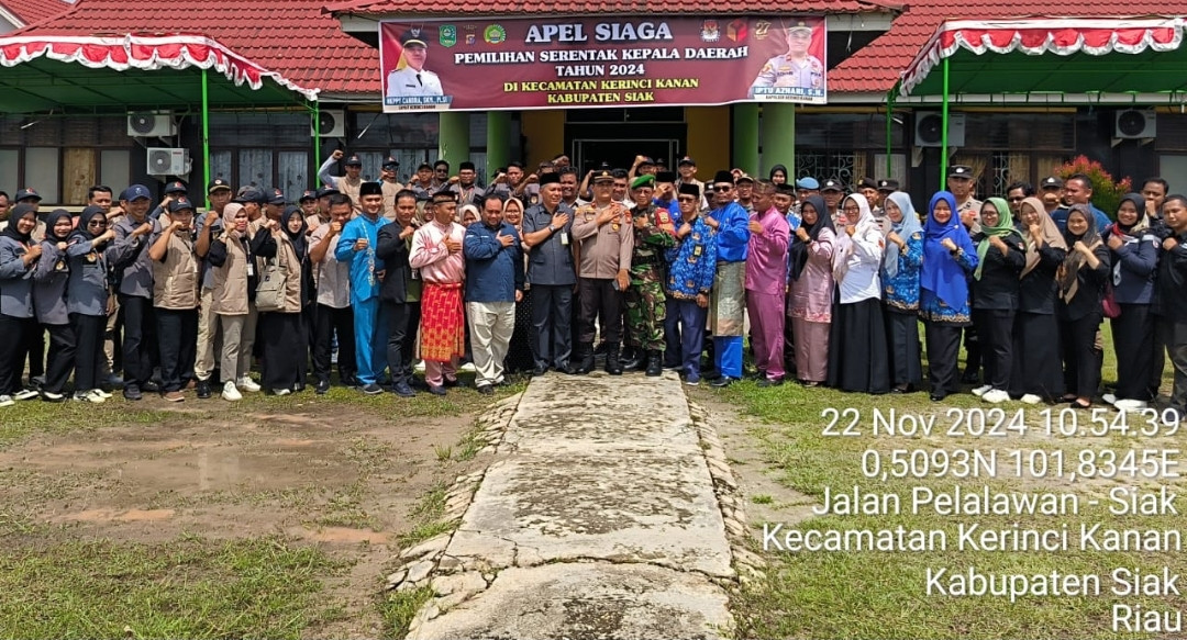 Apel Siaga Pilkada 2024 di Kerinci Kanan: Sinergi Wujudkan Pemilu Damai dan Kondusif