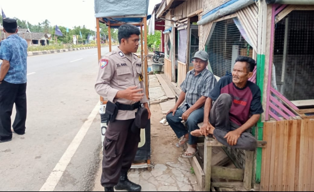 Polsek Batu Hampar Sambangi Warga untuk Pemilu Damai dalam Rangka Ops Mantap Praja 2024