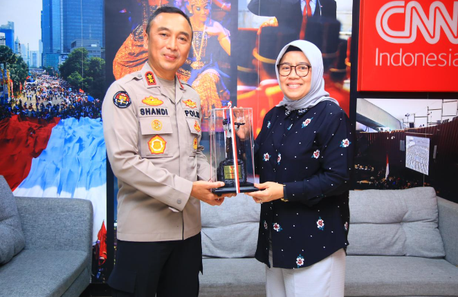 Divisi Humas Polri Gelar Audiensi Bersama CNN Indonesia