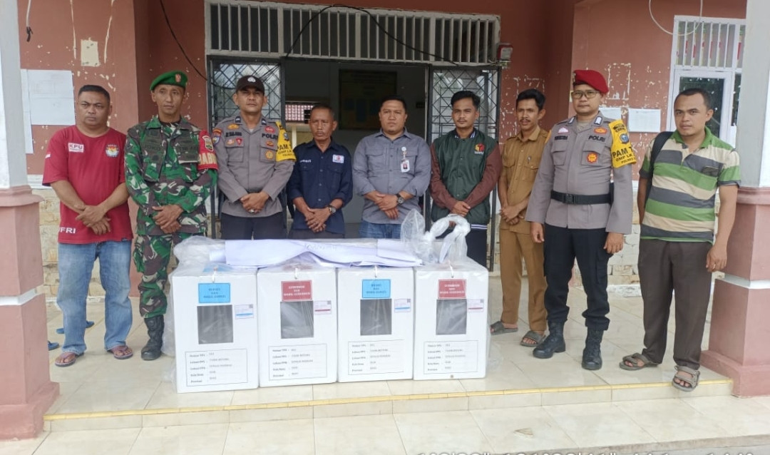 Pendistribusian Logistik Pilkada 2024 di Kecamatan Sei Mandau Berjalan Aman dan Kondusif