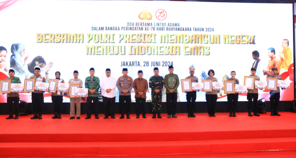 Gelar Doa Bersama Lintas Agama Sambut HUT ke-78 Bhayangkara, Kapolri: Semoga Tugas Polri Diberi Kelancaran