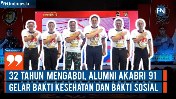 32 Tahun Mengabdi, Alumni Akabri 91 Gelar Bakti Kesehatan dan Bakti Sosial