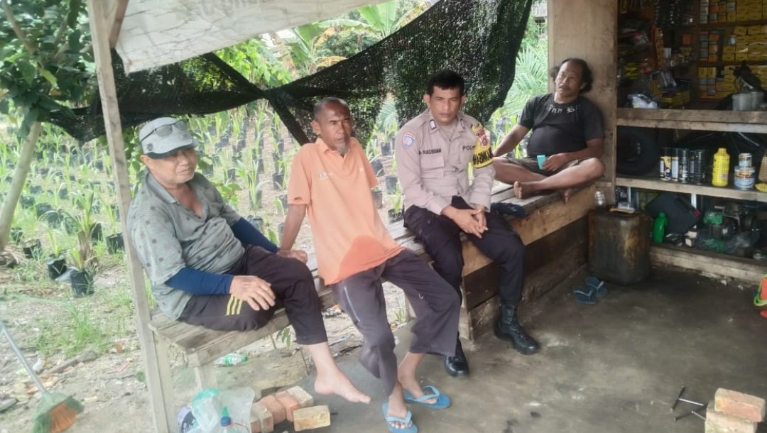 Kapolsek Sungai Mandau Himbau Warga Ciptakan Kamtibmas Kondusif Pasca Pilkada Serentak 2024
