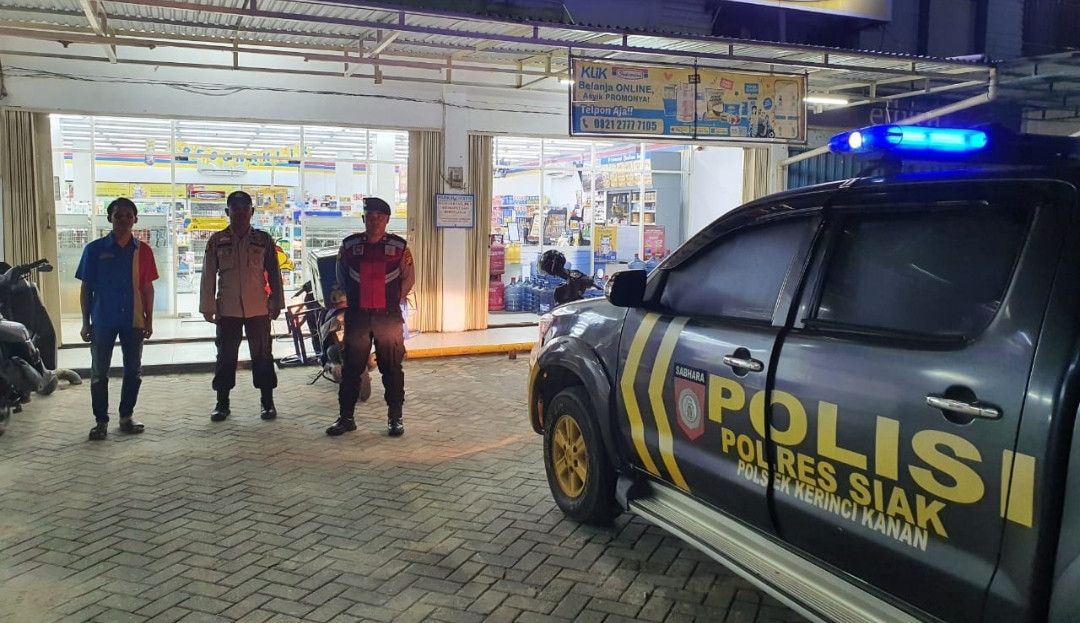 Polsek Kerinci Kanan Gelar Patroli KRYD untuk Jaga Keamanan Jelang Pilkada Damai 2024