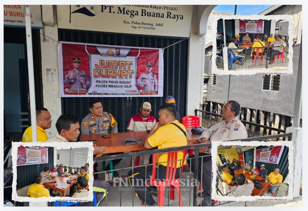 Polsek Pulau Burung Gelar Jumat Curhat Bersama Masyarakat, Wujudkan Pilkada 2024 Aman, Damai dan Nyaman