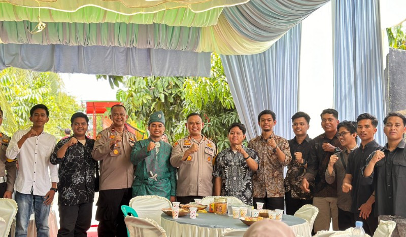 Kolaborasi Bersama Mahasiswa dan PMRI, Polres Rohul Gencar Sosialisasikan Pemilu Damai