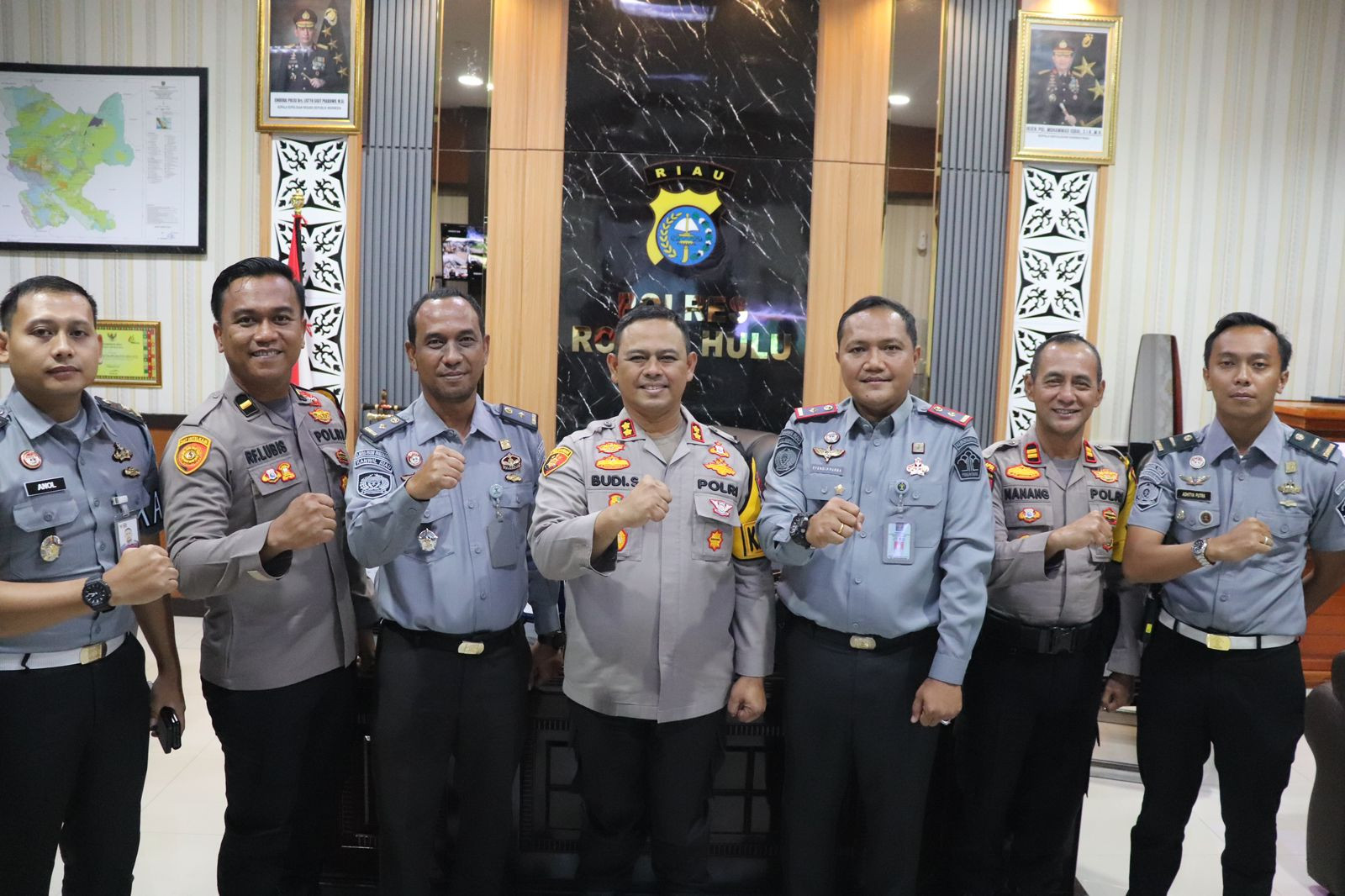 Sosialisasi Cooling System Pilkada Damai, Polres Rohul Sambangi Lapas Kelas II B Pasir Pangaraian 