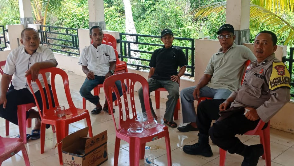 Polsek Bantan Sampaikan Pentingnya Kamtibmas Jelang Pilkada