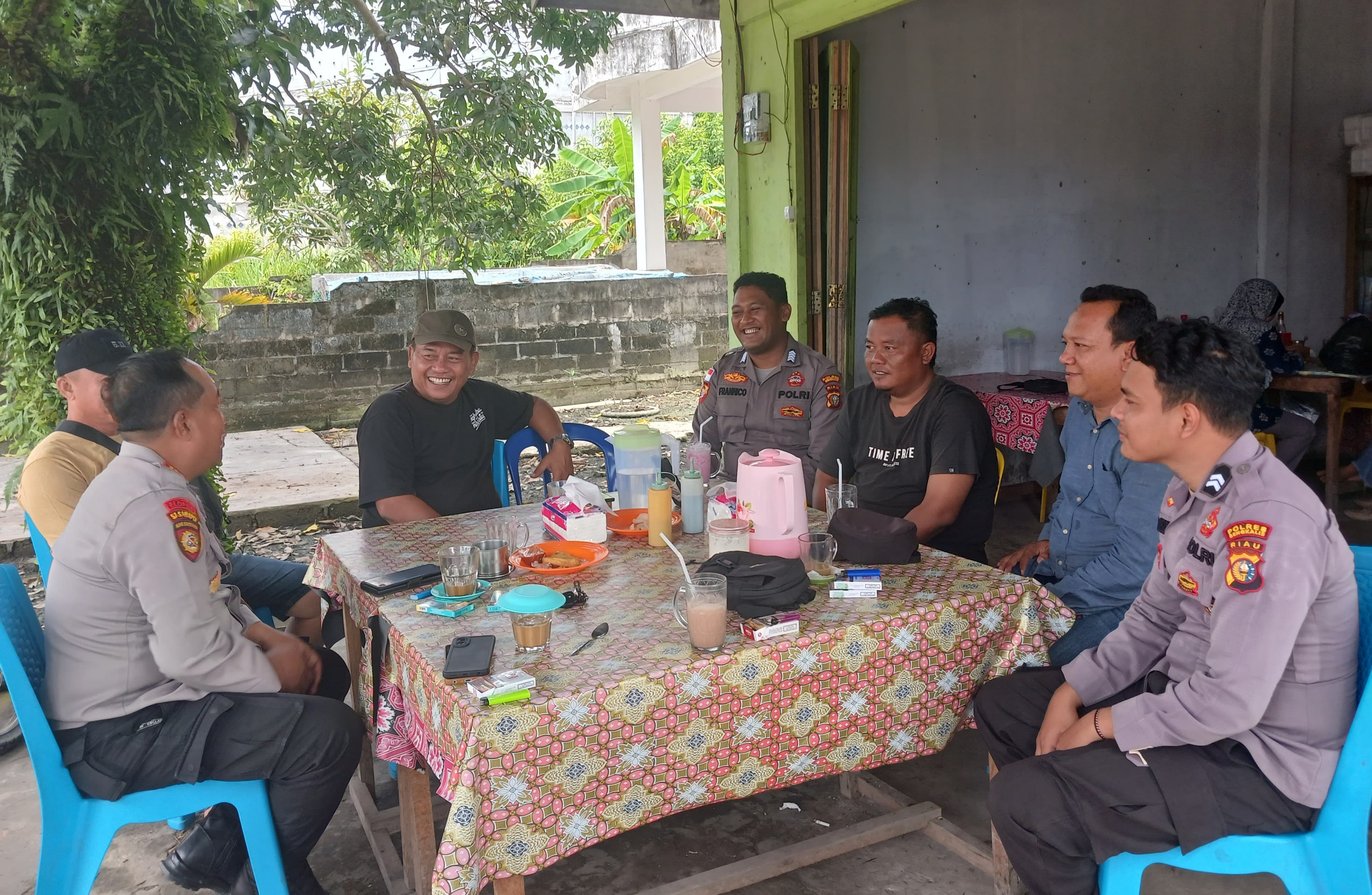 Giat Cooling System, Kapolsek Rupat Utara Turun Langsung Sampaikan Pesan Pilkada Damai