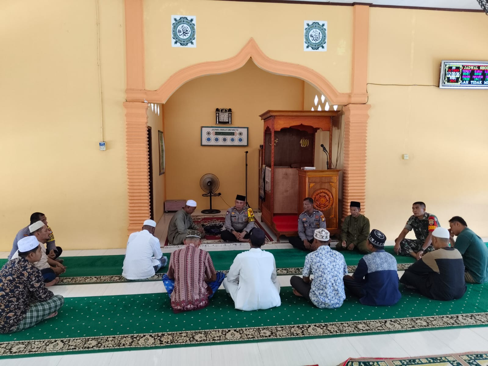 Ini Pesan Polres Rohul ke Jamaah Masjid Quatul Iman Desa Pasir Agung Tentang Cooling System