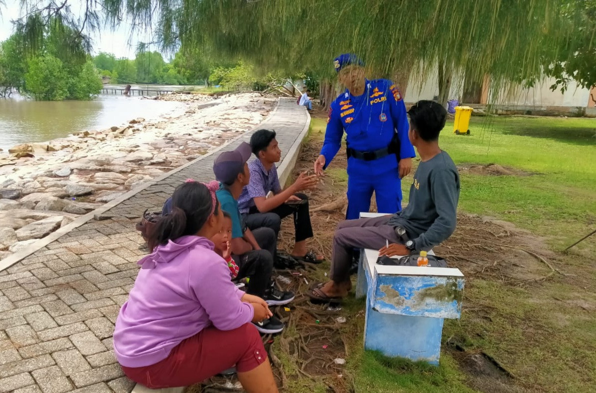Jaga Kondusifitas, Sat Polairud Ikut Turun Kampanyekan Kamtibmas Jelang Pilkada Serentak