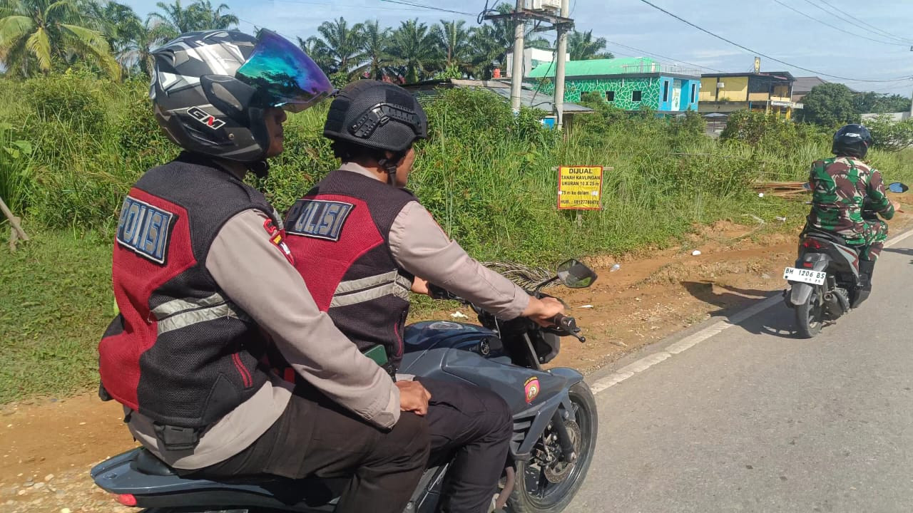 Sat Samapta Polres Rohul Gandeng TNI Sampaikan Cooling System dan Operasi Mantap Praja
