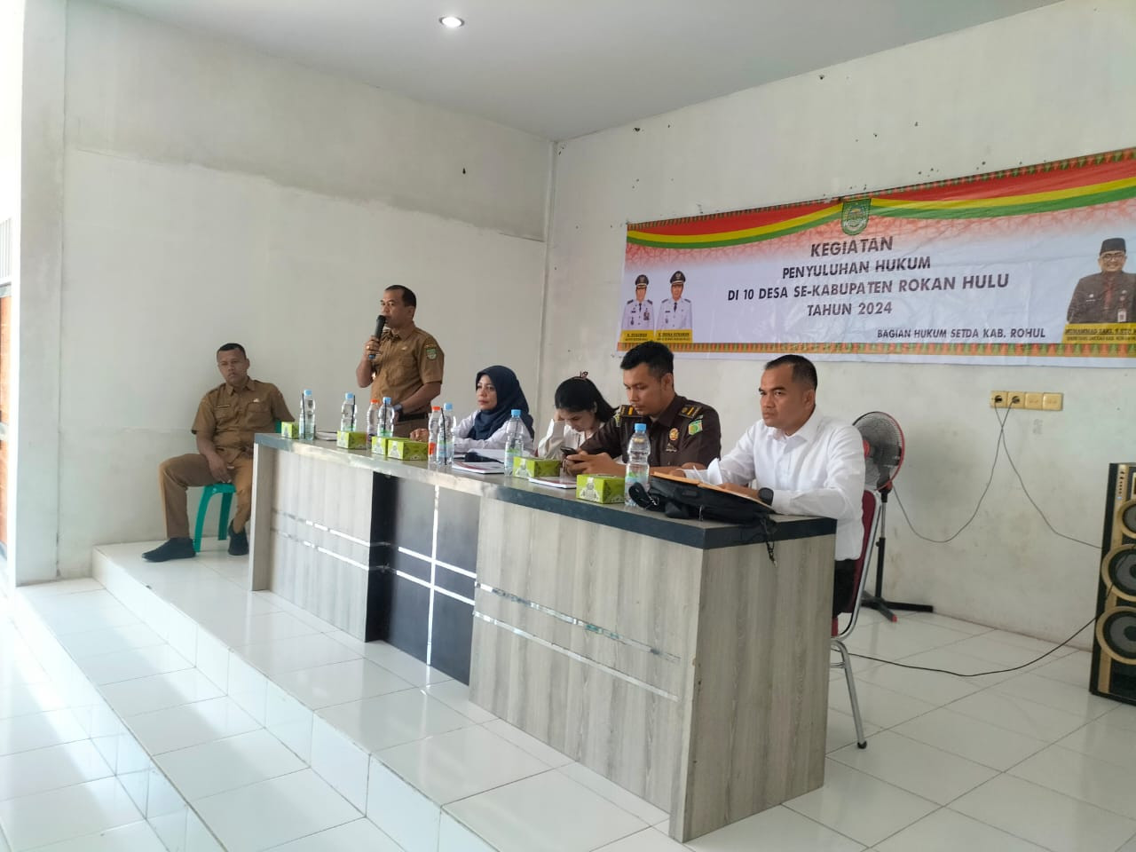 Polres Rohul Cooling System dan Penyuluhan Hukum Sistem Terpadu di Aula Kantor Desa Koto Tinggi