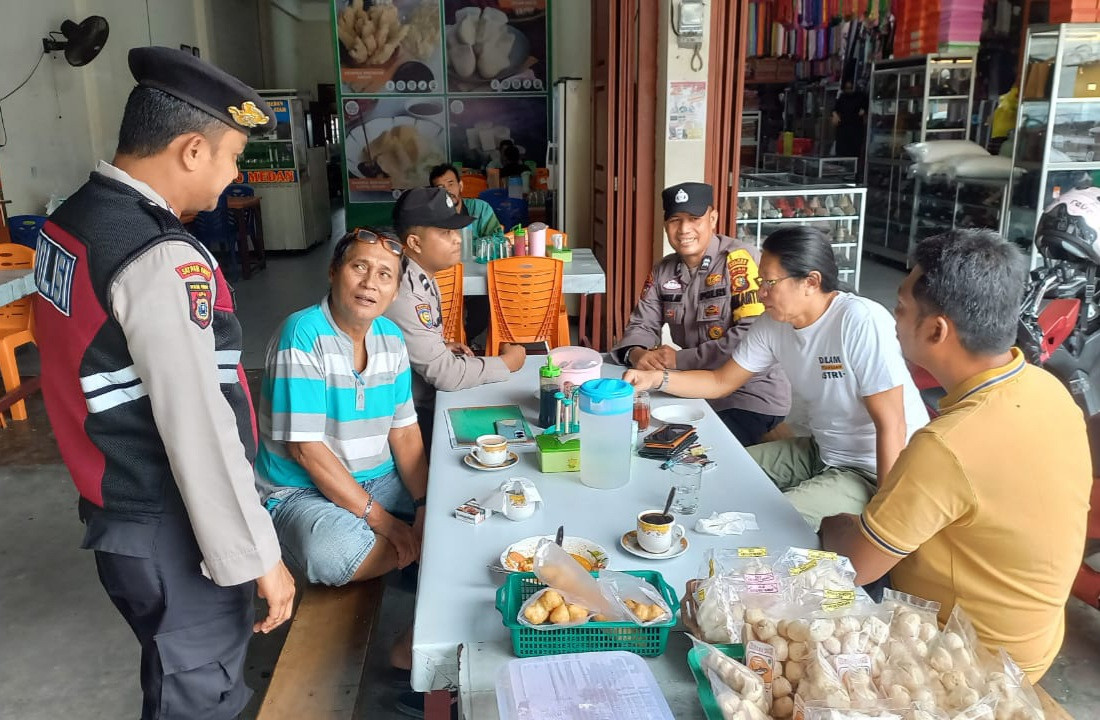 Polsek Mandau Gelar Program Ngopi Bersama Ciptakan Pemilukada Damai 2024