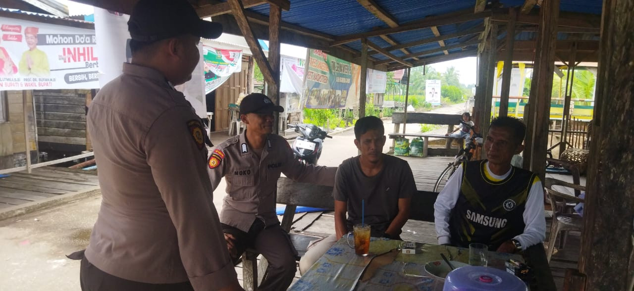 Patroli Personil Polsek Teluk Belengkong Perkuat Kamtibmas Jelang Pilkada 2024