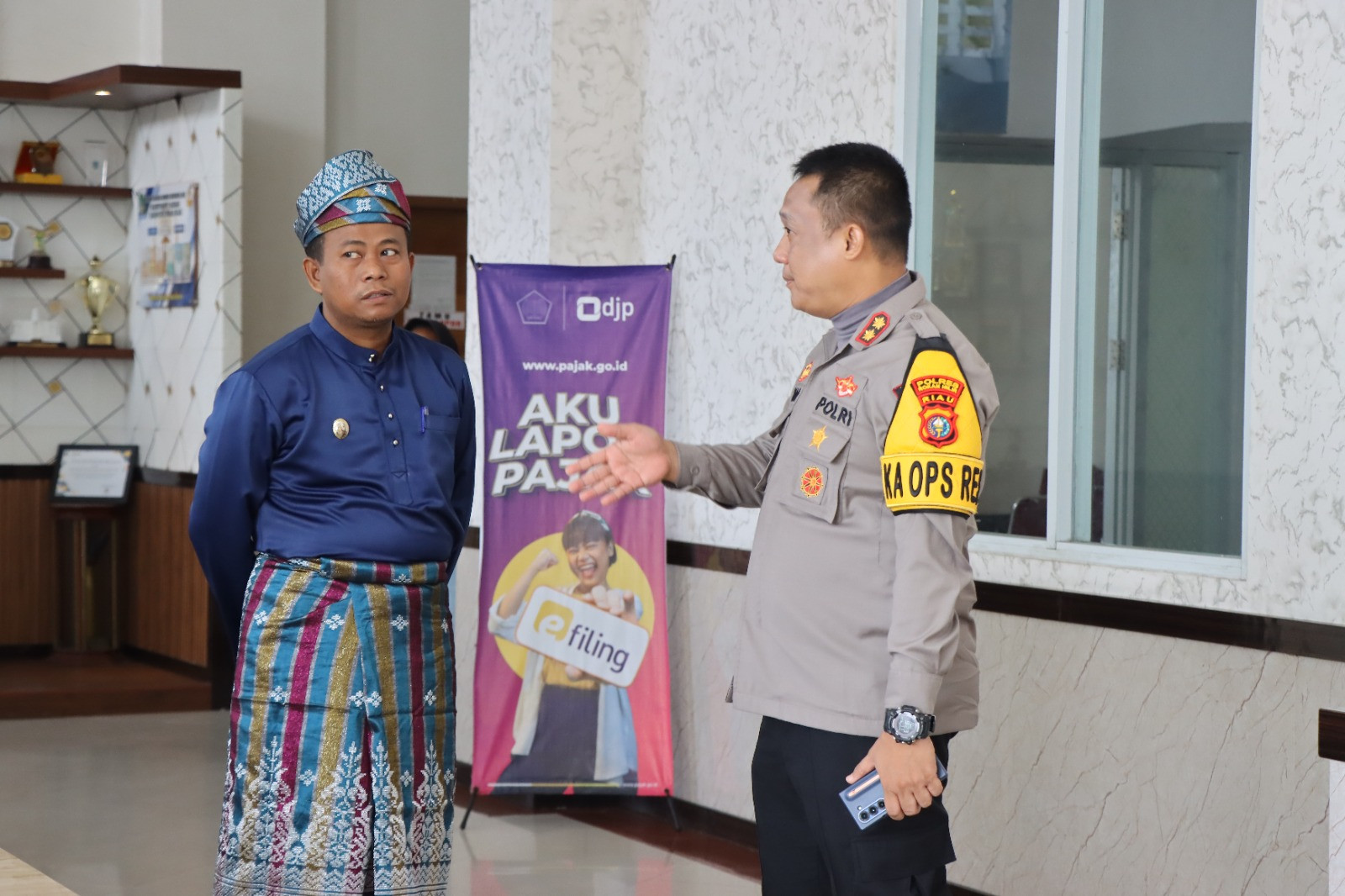 Bersama Wakil Bupati, Kapolres Rohil Cooling System Pasca Pilkada di Bagan Siapiapi 