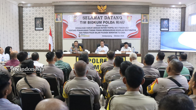 Kabidkum Polda Riau, Sosialisasikan Peran dan Netralitas Polri di Polres Kepulauan Meranti