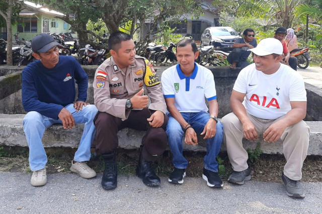 Sambangi Desa Wonosari, Polsek Bengkalis Kampanyekan Pilkada Damai