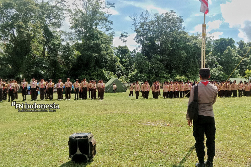 Polsek Rupat Sosialisasikan Anggota Pramuka Berperan Aktif Jaga Kamtibmas Jelang Pemilukada 