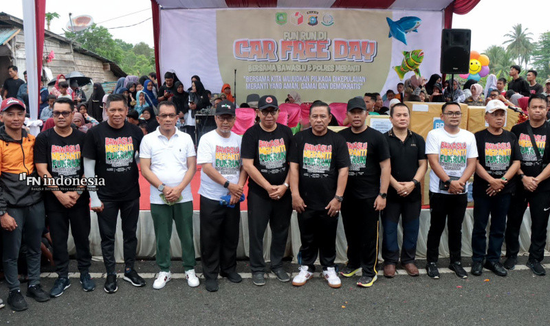 Polres dan Bawaslu Meranti Gelar Fun Run di CFD Bersama Paslon Pilkada Jelang Pungutan Suara