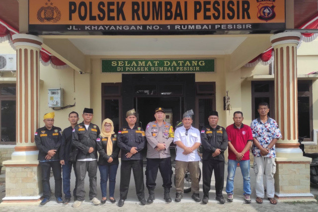 Kapolsek Rumbai Pesisir Ajak LMB Rumbai Timur Jaga Kondusivitas Pilkada 2024