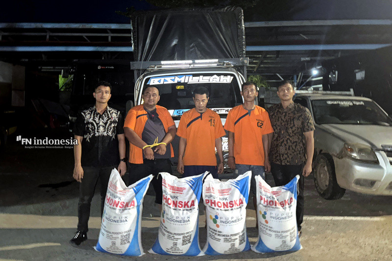 Polres Inhu Tangkap 3 Tersangka Sindikat Pupuk Subsidi Asal Lampung
