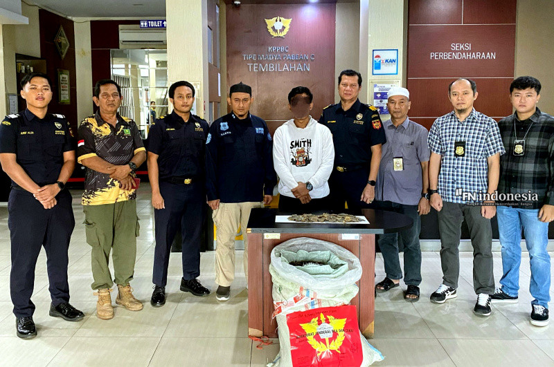 Bea Cukai Tembilahan Gagalkan Pengiriman 30 Kg Sisik Tenggiling