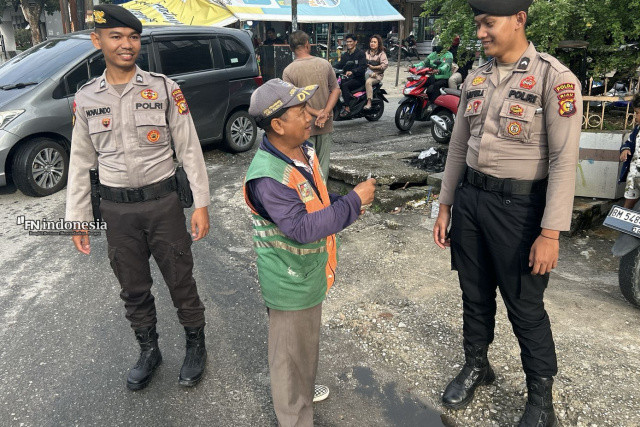 Ops Tertib Ramadhan, Ditsamapta Lakukan Pengamanan Pasar Tumpah dan Patroli Subuh
