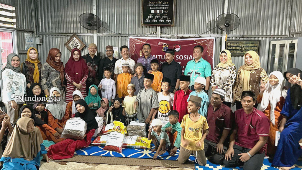 Direktorat Narkoba Polda Riau Gelar Bakti Sosial ke Panti Asuhan Rahmat Nur Hidayah