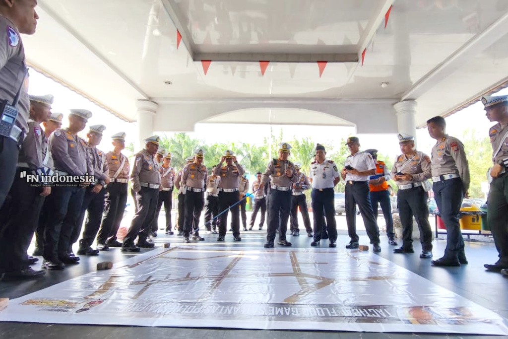 Ditlantas Polda Riau Gelar Apel Gabungan dan TFG Antisipasi Kerawanan Lalu Lintas di Pekanbaru