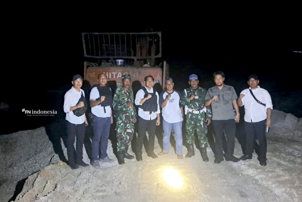 Tim Gabungan Polres Kampar dan TNI Gerebek Tambang Galian C Ilegal di Kampar Kiri Hilir, 1 Unit Ekskavator Diamankan