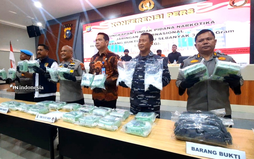 Sepasang Kekasih Asal Sumsel Gagal Selundupkan 31,82 Kg Sabu dari Malaysia, Ditangkap di Pelabuhan Roro Dumai