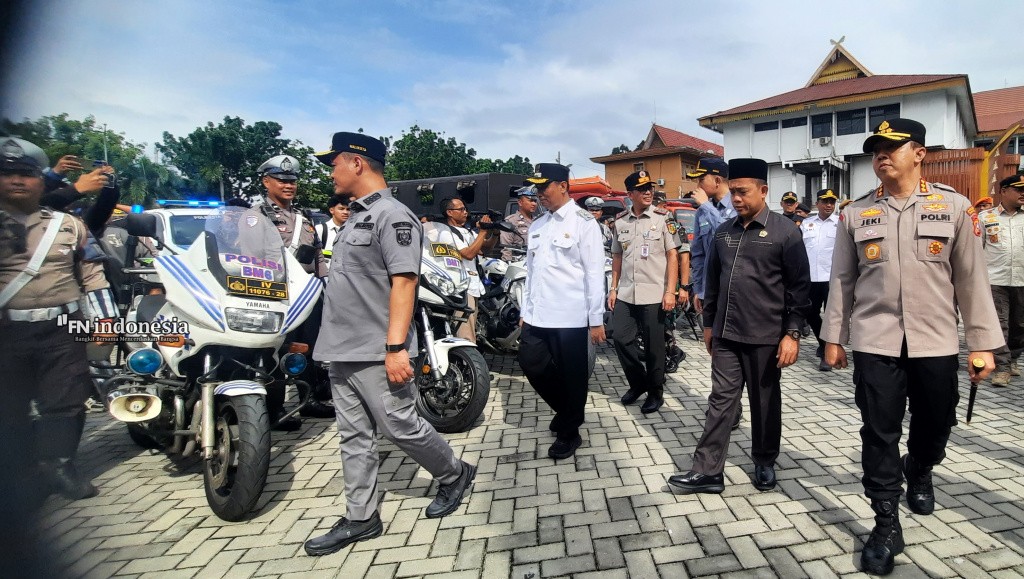 Kapolresta bersama Walikota Pekanbaru Gelar Apel Kesiapsiagaan dan Pencegahan Antipasi Banjir
