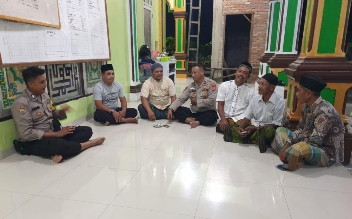 Personil Personel Tandun Coolling System Bersama Masyarakat Jaga Kamtibmas Tahapan Pilkada Tahun 2024