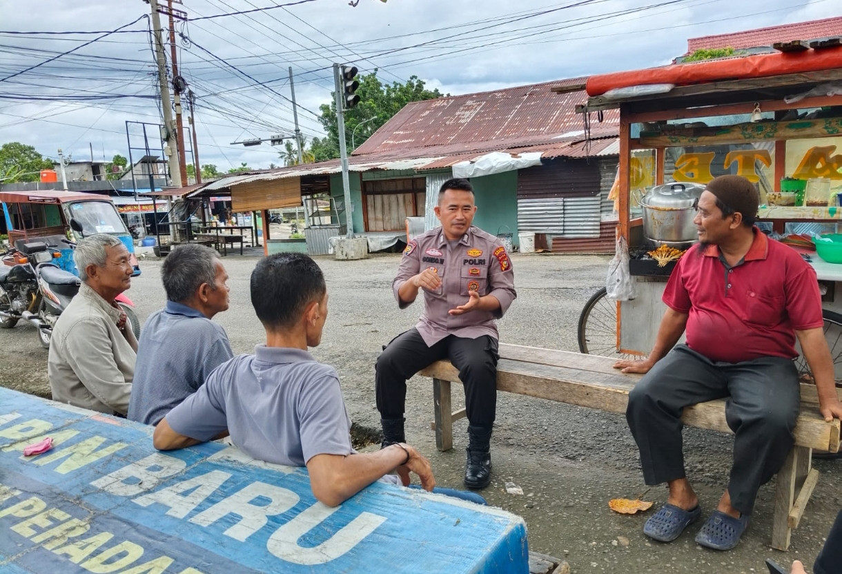 Sat Binmas Polres Rohul Gelar Cooling System Bersama Masyarakat Desa Koto Tinggi