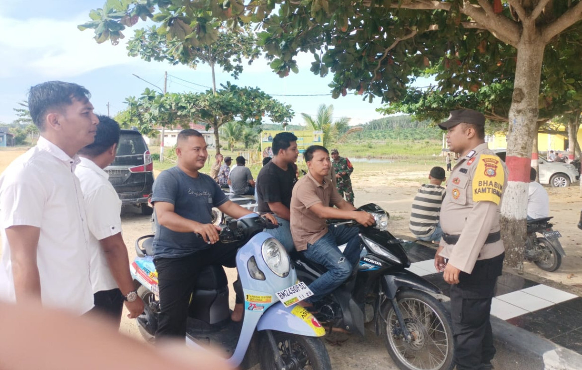 Wujudkan Pilkada Damai, Personil Polsek Pujud Gelar Cooling System di Sei Meranti