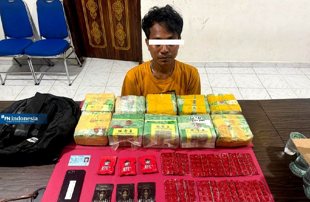 Bawa 10 Kg Sabu dari Jaringan Internasional, Kurir Dibekuk Ditresnarkoba Polda Riau