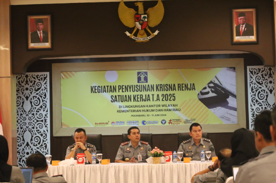 Lapas Pekanbaru Ikuti KRISNA Renja Kemenkumham Riau 2025